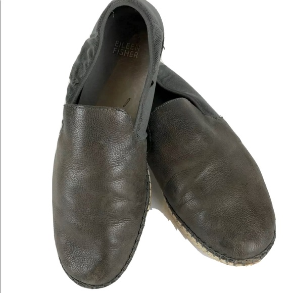 Eileen Fisher Flit Flat Espadrille Shoes 7.5